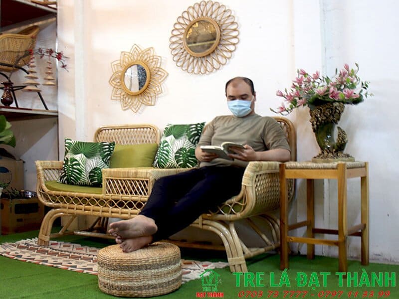 Bộ Bàn Ghế Mây Uống Trà - BBGMUT011